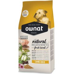 Ownat (Овнат) Classic Dog Adult Lamb & Rice - Корм для собак, с ягненком и рисом 15 кг