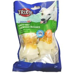 Trixie (Тріксі) Denta Fun Knotted Chicken Chewing Bone - Кісточки з курячим філе для собак 70 г, 2 шт