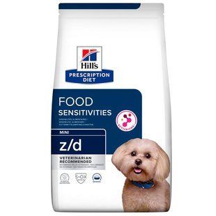 Hill's (Хиллс) Prescription Diet z/d Mini - Сухой корм при пищевой аллергии для собак малых пород, 6 кг