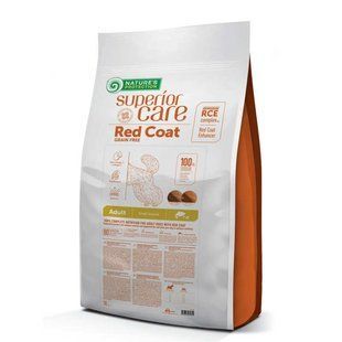 Nature's Protection (Нэйчерз Протекшн) Red Coat Grain Free Adult Small Breeds Salmon &ndash; Сухой беззерновой корм с лососем для взрослых собак мелких пород с рыжим окрасом шерсти, 10 кг