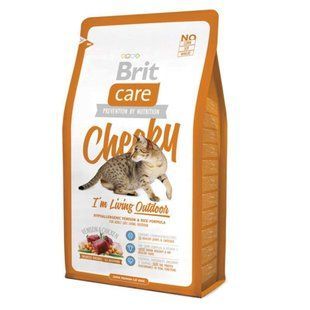 Brit Care (Бріт Кеа) Cat Cheeky - Сухий корм з олениною та рисом для дорослих котів, які мешкають на вулиці 400 г
