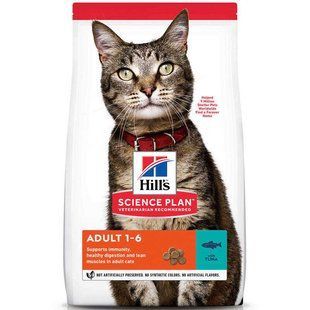 Hill's (Хиллс) Science Plan Adult with Tuna - Сухой корм с тунцом для взрослых кошек, 1,5 кг