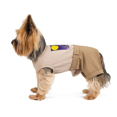 Pet Fashion (Пет Фешн) Say Yes Moon - Костюм для собак з романтичною аплікацією на спинці (пісочний) ХXS (20-22 см)