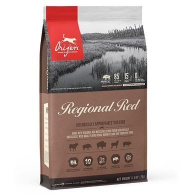 Orijen (Оріджен) Regional Red Dog - Сухий корм з яловичиною для собак різних порід на всіх стадіях життя, 340 г