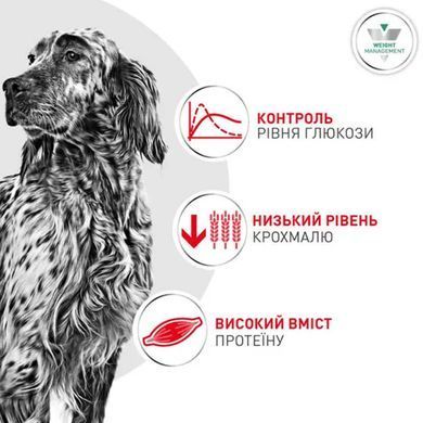 Royal Canin (Роял Канин) Glycobalance - Ветеринарная диета для контроля уровня глюкозы при сахарном диабете для взрослых собак, 1,5 кг