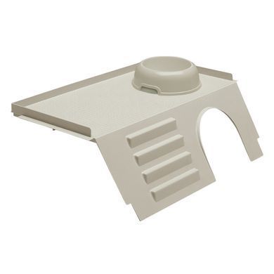 Ferplast (Ферпласт) For Base White Bowl - Подставка для кормушки для маленьких грызунов с лестницей и миской 56x27x19 см