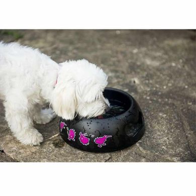 Kiwi Walker (Киви Вокер) Black Bowl - Миска пластиковая для собак 750 мл Розовый