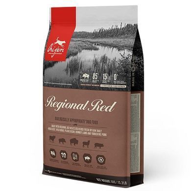Orijen (Оріджен) Regional Red Dog - Сухий корм з яловичиною для собак різних порід на всіх стадіях життя, 340 г