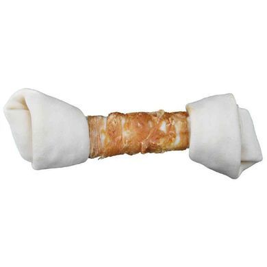 Trixie (Трикси) Knotted Chicken Chewing Bone - Кость для чистки зубов с курятиной, лакомство для собак, 2х70 г (11 см)
