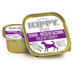 Kippy (Киппи) Pate Dog Senior Turkey - Влажный корм с индейкой для собак всех пород в возрасте от 7 лет и старше (паштет) 150 г