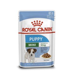 Royal Canin (Роял Канин) Mini Puppy - Консервированный корм для щенков мелких пород (кусочки в соусе) 85 г