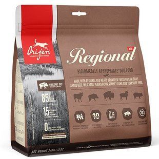 Orijen (Ориджен) Regional Red Dog - Сухой корм с говядиной для собак различных пород на всех стадиях жизни 6 кг