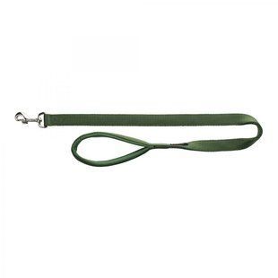 Trixie (Тріксі) Premium Leash - Повідець нейлоновий з неопреновою петлею 1,0х120 см Оливковий
