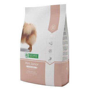 Nature's Protection (Нейчерз Протекшн) Mini Junior Small Breeds - Сухий корм з куркою для цуценят маленьких порід, 500 г