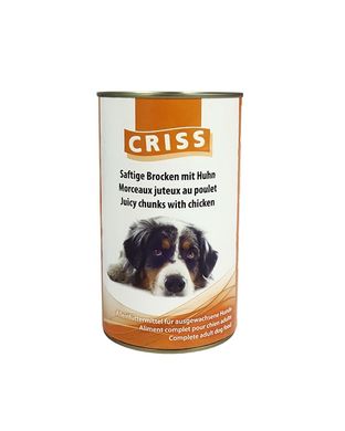 Criss (Крісс) Huhn Консерва для собак - Соковиті шматки курки 1,24 кг