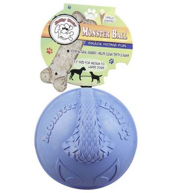 Jolly Pets (Джолли Пэтс) MONSTER BALL – Игрушка мяч для лакомств Монстр-Мячик для собак 6,5 см