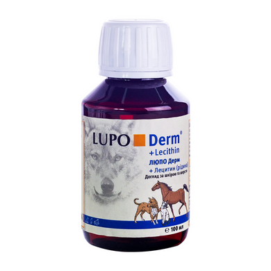 Luposan (Люпосан) LUPO Derm - Добавка для здоровой кожи и шерсти кошек и собак 100 мл