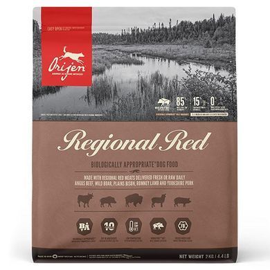 Orijen (Оріджен) Regional Red Dog - Сухий корм з яловичиною для собак різних порід на всіх стадіях життя, 6 кг