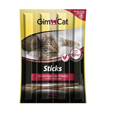 GimСat (ДжимКэт) Sticks - Лакомство с курицей и печенью для кошек 20 г