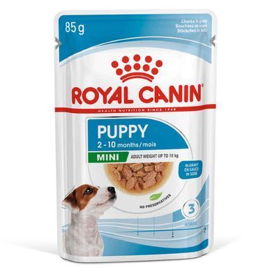Royal Canin (Роял Канін) Mini Puppy - Консервований корм для цуценят дрібних порід (шматочки в соусі) 85 г