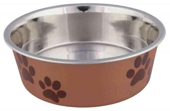 Trixie (Тріксі) Stainless Steel Bowl - Миска металева з пластиковим покриттям 450 мл