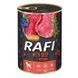 Rafi (Рафи) Dog with Beef - Консервированный корм с говядиной, голубикой и клюквой для взрослых собак (паштет), 400 г