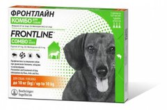 Frontline Combo (Фронтлайн Комбо) by Merial - Противопаразитарные капли от блох и клещей для собак 2-10 кг New!
