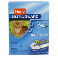 Hartz (Хартс) UltraGuard Flea&Tick Collar for Cats and Kittens - Нашийник для котів і кошенят від паразитів 27-30 см Білий