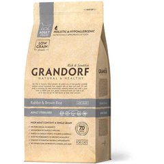 Grandorf (Грандорф) Rabbit & Brown Rice ADULT STERILIZED - Сухий корм з кроликом і рисом для стерилізованих котів 400 г