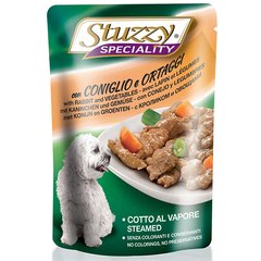 Stuzzy (Штузи) Speciality Dog Rabbit Vegetables - Консервированный корм с кроликом и овощами для собак всех пород (кусочки в соусе) 100 г