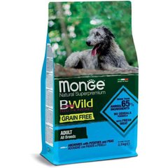 Monge (Монж) BWild Grain Free Anchovies Adult All Breeds - Беззерновой корм c анчоусом для взрослых собак различных пород 2,5 кг