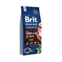 Brit Premium (Брит Премиум) by Nature Light Turkey&Oats - Сухой корм с индейкой для собак с избыточным весом 3 кг