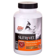Nutri-Vet (Нутрі-Вет) Shed Defense Max - Вітамінно-мінеральна добавка для собак "Захист Шерсті-Макс" 60 шт./уп.