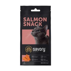 Savory (Сейворі) Snack Salmon - Ласощі для котів подушечки з лососем 60 г