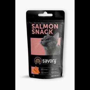 Savory (Сейворі) Snack Salmon - Ласощі для котів подушечки з лососем 60 г