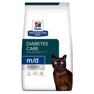 Hill's (Хиллс) Prescription Diet m/d Diabetes Care (Diabetes/Weight Management) - Корм-диета с курицей для котов с избыточным весом и сахарным диабетом, 3 кг