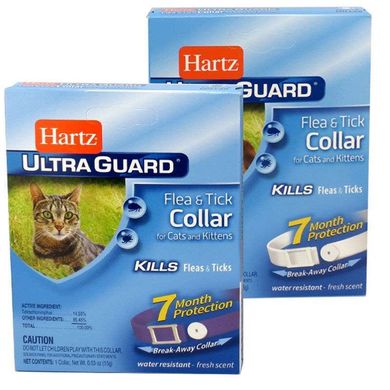 Hartz (Хартс) UltraGuard Flea&Tick Collar for Cats and Kittens - Ошейник для котов и котят от паразитов 27-30 см Белый