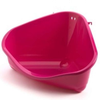 Moderna (Модерна) Pets Corner - Туалет угловой в клетку для грызунов 49х34,6х26 см Ярко-розовый