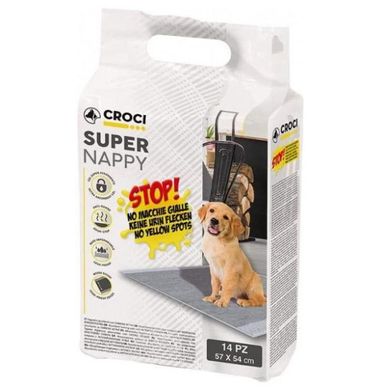 Croci Super Nappy Carbon Пеленки для собак с активированным углем - 30 шт., 57 x 54 см
