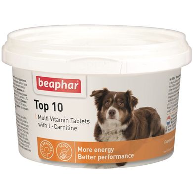Beaphar (Беафар) Top 10 - Таблетки витаминизированные для собак 180 шт./уп.