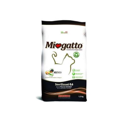 Morando (Морандо) Miogatto Sterilizzati 0.6 - Сухой корм с курицей для стерилизованных котов 400 г