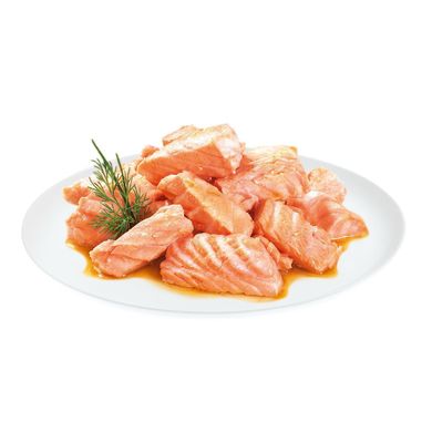 Brit Premium (Брит Премиум) Delicate Fillets in Gravy Salmon for Sterilised pouch - Влажный корм для стерилизованных котов и кошек, филе лосося в соусе 85 г