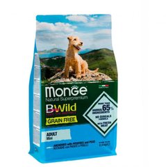 Monge (Монж) BWild Grain Free Anchovies Adult Mini - Беззерновий корм з анчоусом для дорослих собак дрібних порід 2,5 кг