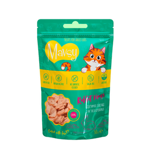Ласощі дієтичні для котів Mavsy (Мавсі) RABBIT rings з м'яса кролика, 50 г