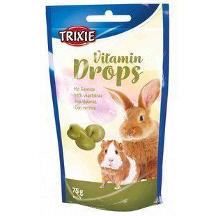 Trixie (Трикси) Vitamin Drops - Витамин для кроликов и морских свинок с овощами 75 г
