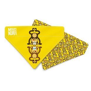 Max&Molly (Макс энд Молли) Bandana - Бандана для собак на ошейник Monkey Maniac с принтом Обезьянки, S