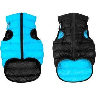 WAUDOG (Ваудог) AiryVest - Двустороння курточка для собак (чорна/блакитна) M40 (38-40 см)