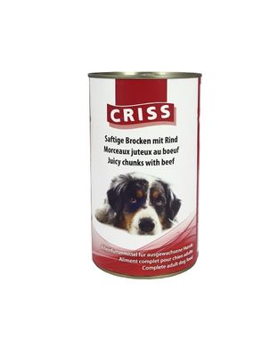 Criss (Крісс) Rind Консерва для собак - Соковиті шматочки яловичини 1,24 кг