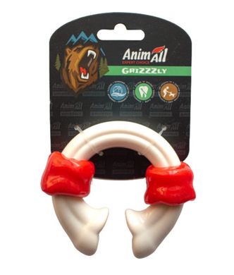 AnimAll (ЕнімАлл) GrizZzly - Іграшка-кістка у формі кільця для собак 10,8х9,7х3,6 см