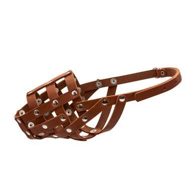 Намордник мягкий "CoLLaR" №2 (доберман, овчарка сука, далматин), коричневый, Коричневий